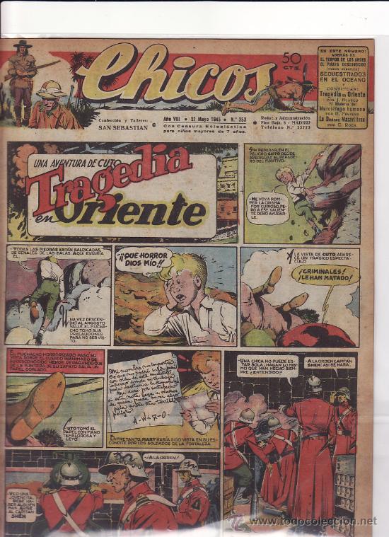 Tebeos: TEBEO CHICOS - 1945 - N&ordm; 353 - Foto 1
