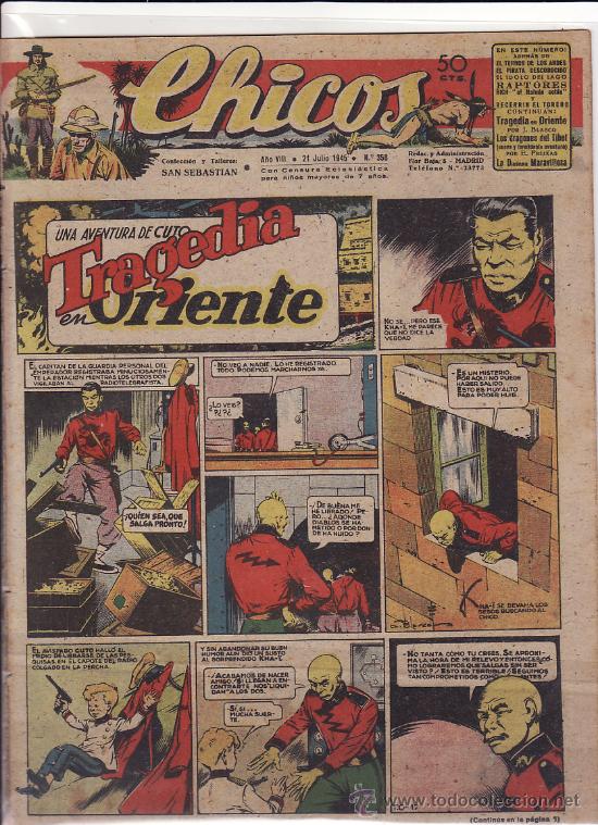 Tebeos: TEBEO CHICOS - 1945 - N&ordm; 358 - Foto 1