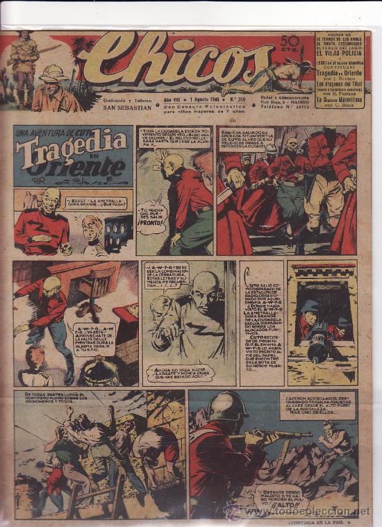 Tebeos: TEBEO CHICOS - 1945 - N&ordm; 359 - Foto 1