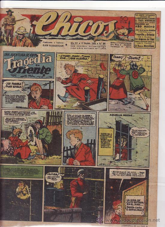 Tebeos: TEBEO CHICOS - 1945 - N&ordm; 361 - Foto 1