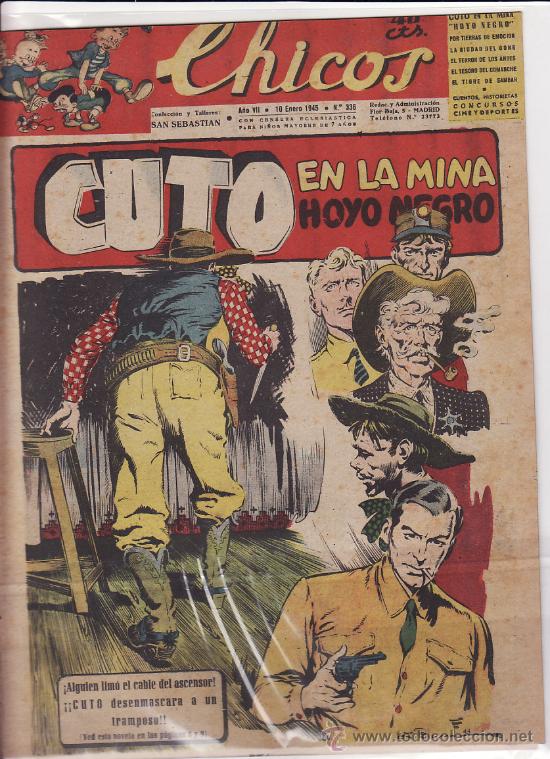 Tebeos: TEBEO CHICOS - 1945 - N&ordm; 336 - Foto 1