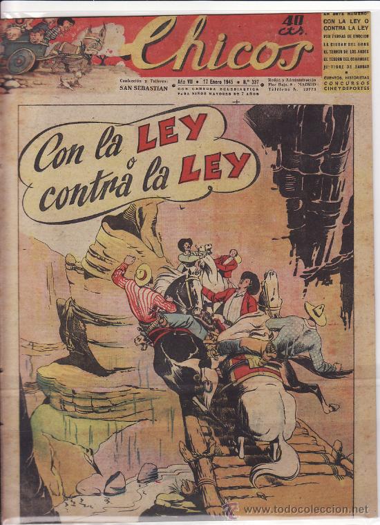 Tebeos: TEBEO CHICOS - 1945 - N&ordm; 337 - Foto 1