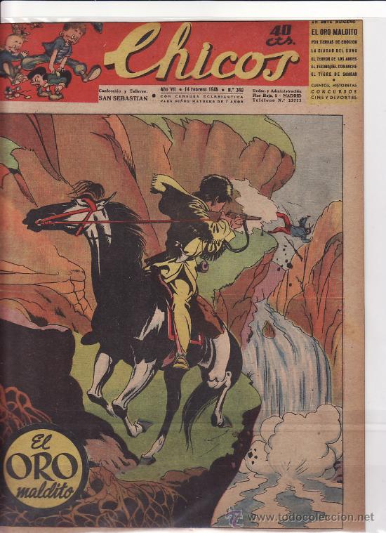 Tebeos: TEBEO CHICOS - 1945 - N&ordm; 340 - Foto 1