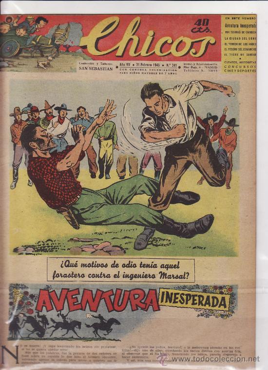 Tebeos: TEBEO CHICOS - 1945 - N&ordm; 341 - Foto 1