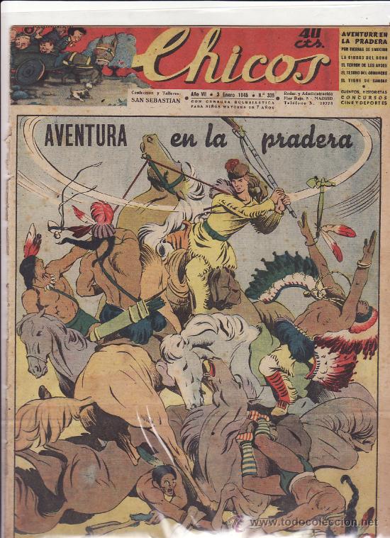 Tebeos: TEBEO CHICOS - 1945 - N&ordm; 335 - Foto 1