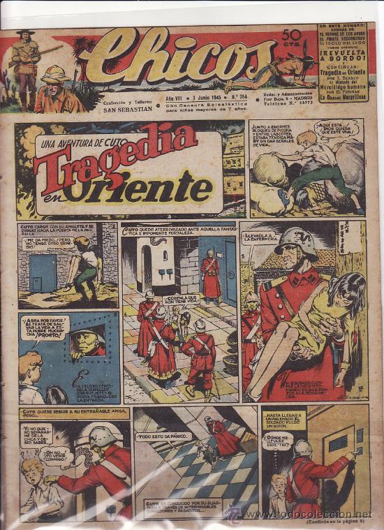 Tebeos: TEBEO CHICOS - 1945 - N&ordm; 354 - Foto 1