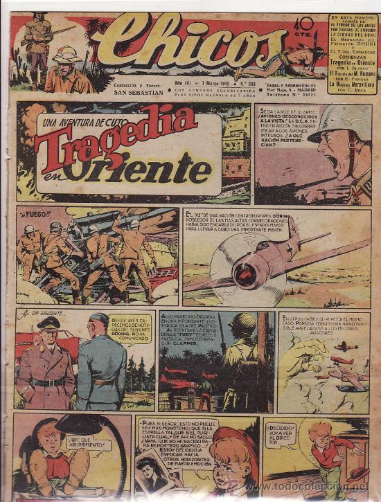 Tebeos: TEBEO CHICOS - 1945 - N&ordm; 343 - Foto 1