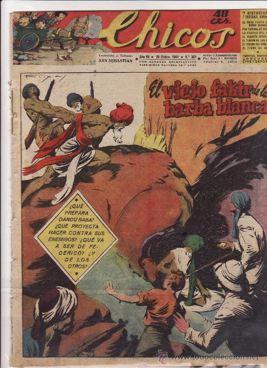 Tebeos: TEBEO CHICOS - 1944 - N&ordm; 333 - Foto 1