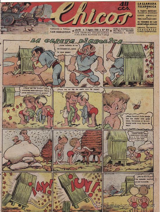 Tebeos: TEBEO CHICOS - 1944 - N&ordm; 313 - Foto 1