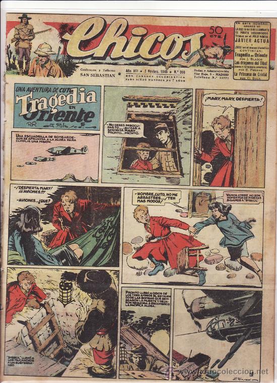 Tebeos: TEBEO CHICOS - 1945 - N&ordm; 366 - Foto 1