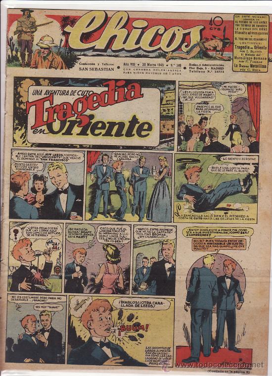 Tebeos: TEBEO CHICOS - 1945 - N&ordm; 346 - Foto 1