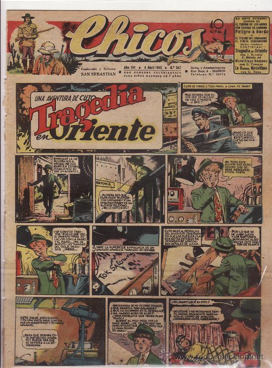 Tebeos: TEBEO CHICOS - 1945 - N&ordm; 347 - Foto 1