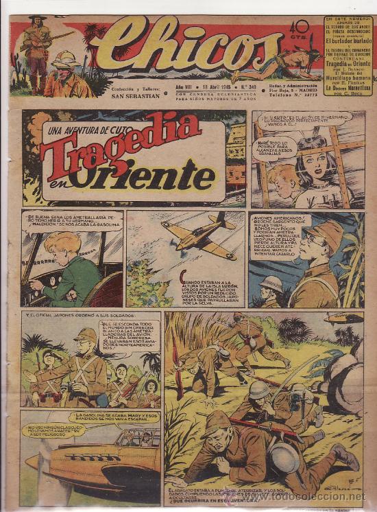 Tebeos: TEBEO CHICOS - 1945 - N&ordm; 349 - Foto 1
