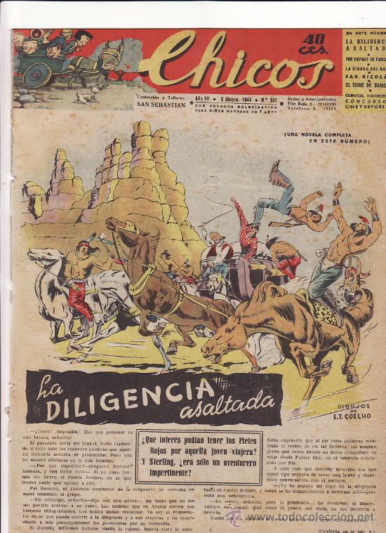Tebeos: TEBEO CHICOS - 1944 - N&ordm; 331 - Foto 1