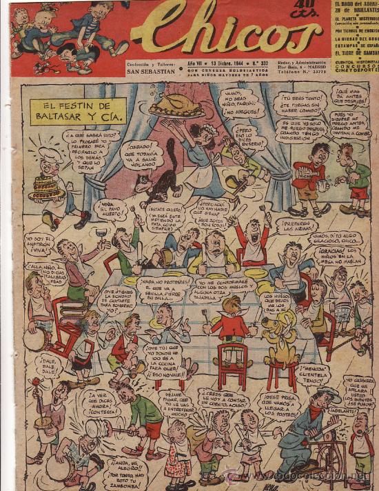 Tebeos: TEBEO CHICOS - 1944 - N&ordm; 332 - Foto 1