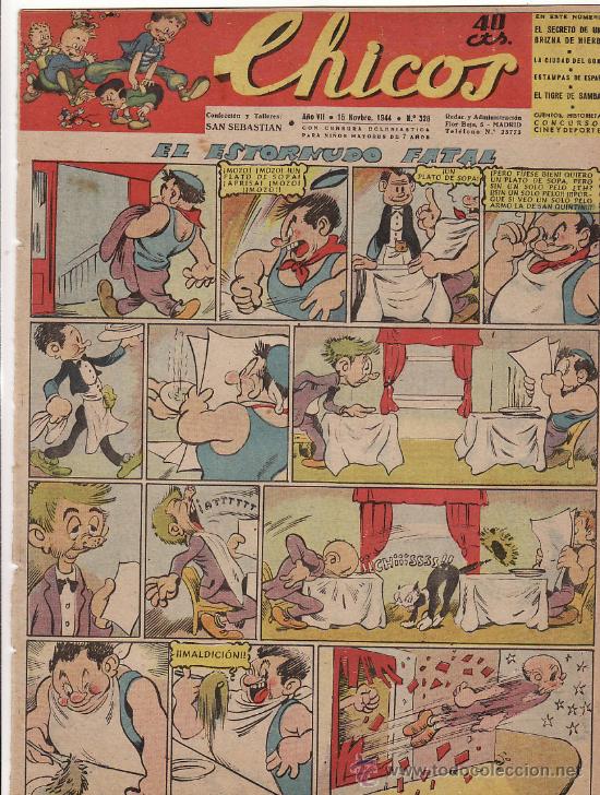 Tebeos: TEBEO CHICOS - 1944 - N&ordm; 328 - Foto 1