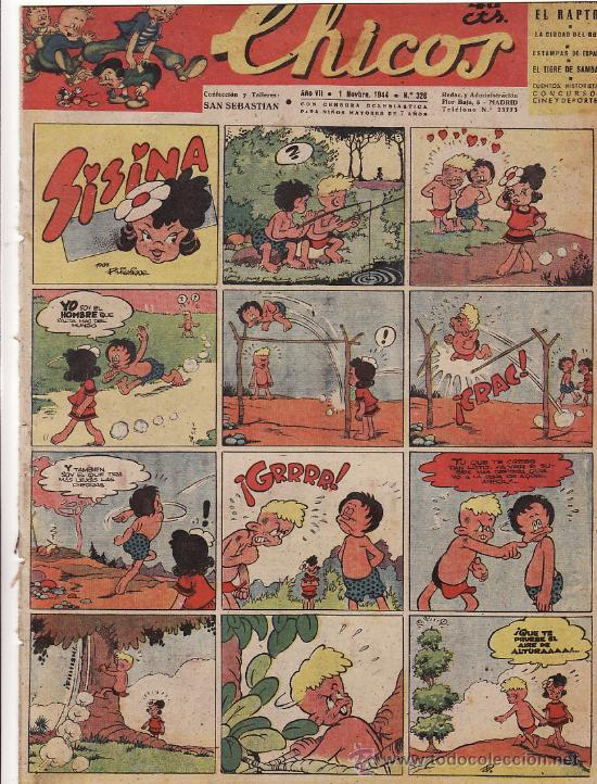 Tebeos: TEBEO CHICOS - 1944 - N&ordm; 326 - Foto 1