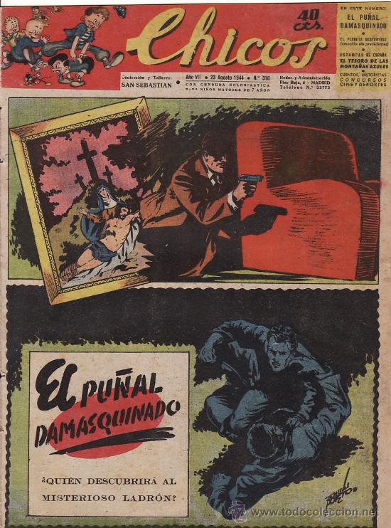 Tebeos: TEBEO CHICOS - 1944 - N&ordm; 316 - Foto 1