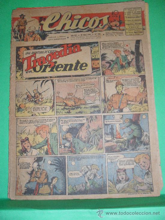 Tebeos: CHICOS.25 ABRIL DE 1945.N&ordm;350 - Foto 1