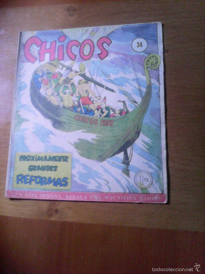 Tebeos: Chicos . 1955 . n&ordm; 34 - Foto 1