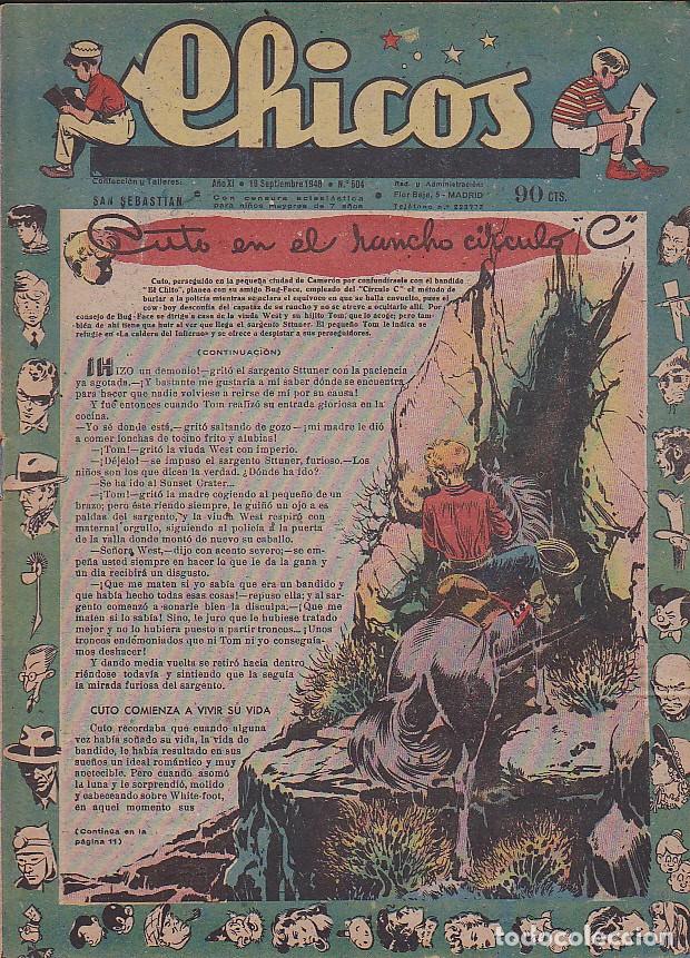 Tebeos: COMIC COLECCION CHICOS N&ordm; 504 - Foto 1