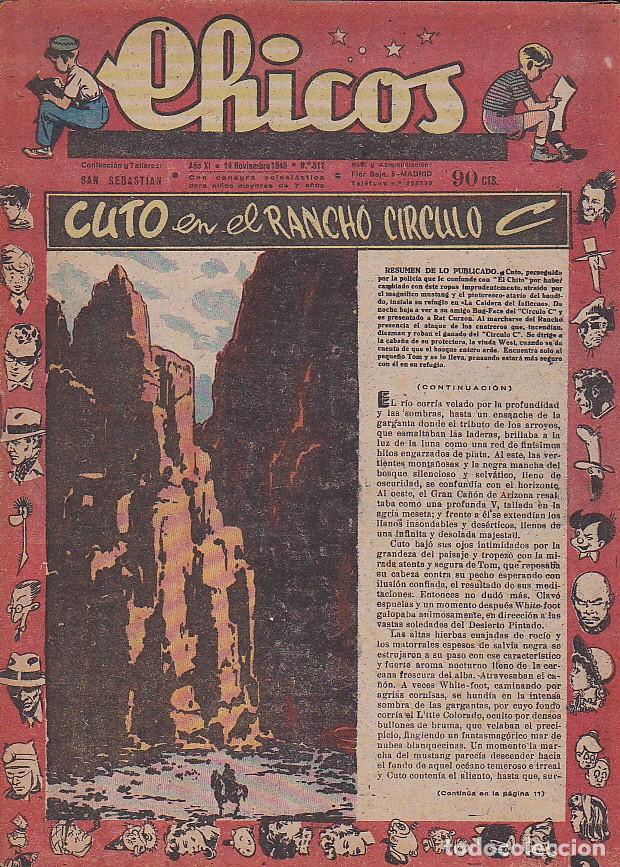 Tebeos: COMIC COLECCION CHICOS N&ordm; 511 - Foto 1