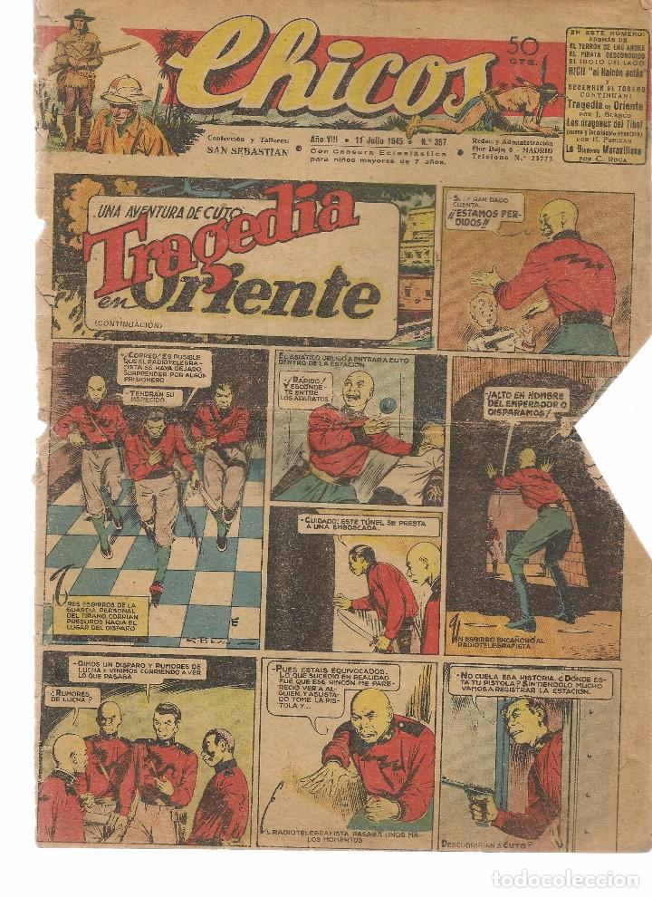 Tebeos: CHICOS, N&ordm; 357. CONSUELO GIL. 1944. (RF.MA)C/2 - Foto 1