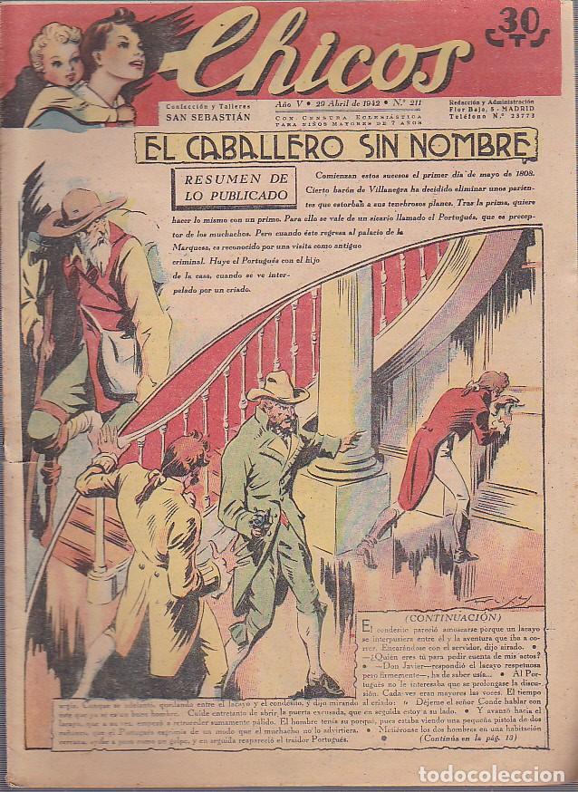 Tebeos: COMIC COLECCION CHICOS N&ordm; 211 - Foto 1