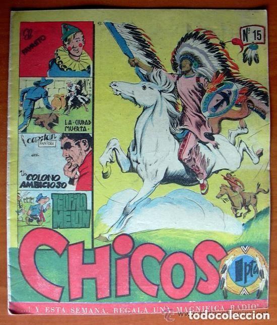 Tebeos: Chicos n&ordm; 15 - Ediciones Cid 1954 - Foto 1