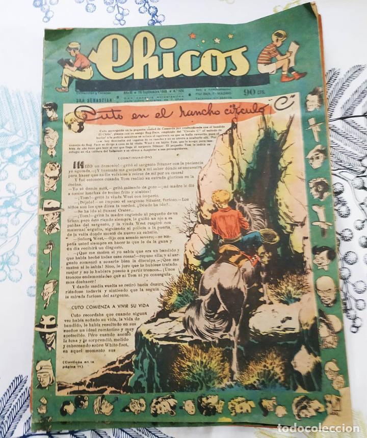 Tebeos: CHICOS 1948 N.&ordm; 504 CUTO EN EL RANCHO C - Foto 1