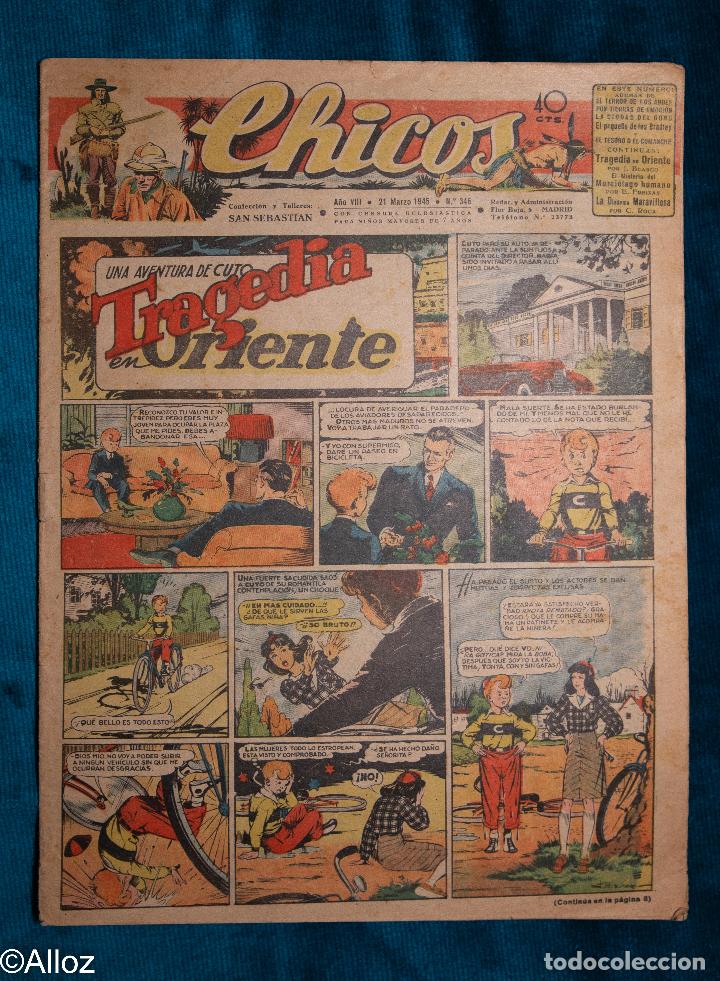 Tebeos: CHICOS N&ordm;345.CONSUELO GIL. A&Ntilde;O.1945 - Foto 1