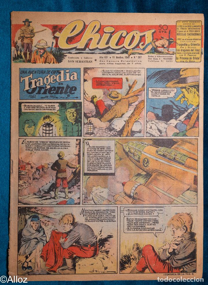 Tebeos: CHICOS N&ordm;367.CONSUELO GIL. A&Ntilde;O.1945 - Foto 1