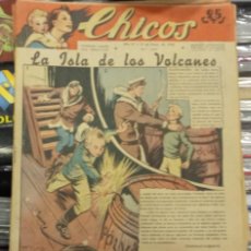 Tebeos: REVISTA CHICOS. LA ISLA DE LOS VOLCANES. AÑO IV. N º 197. TALLERES OFFSET SAN SEBASTIAN.
