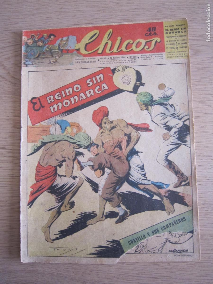 Tebeos: C&Oacute;MIC - CHICOS N&ordm; 329 - 1944 - Foto 1
