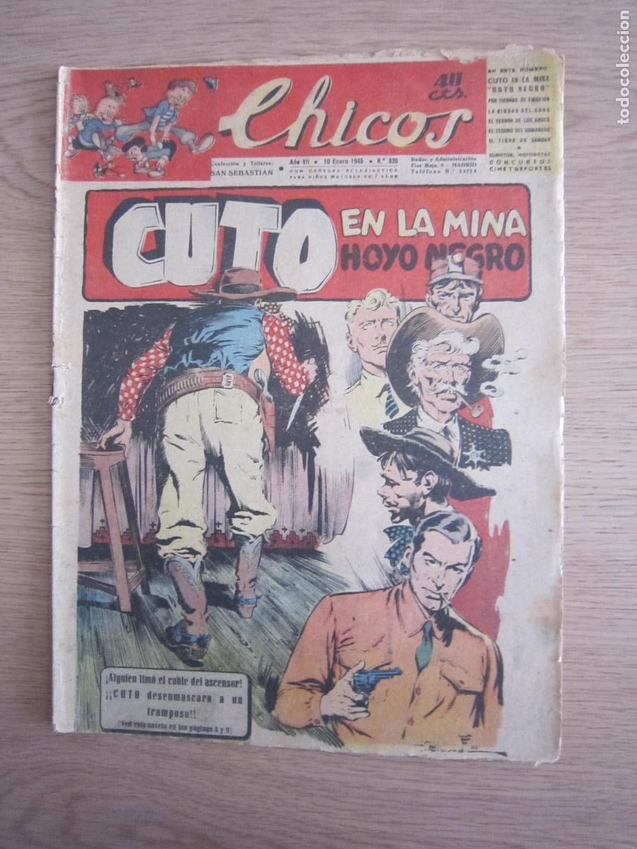 Tebeos: C&Oacute;MIC - CHICOS N&ordm; 336 - 1945 - Foto 1