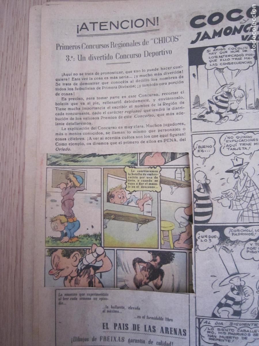 Tebeos: C&Oacute;MIC - CHICOS N&ordm; 338 - 1945 - Foto 3
