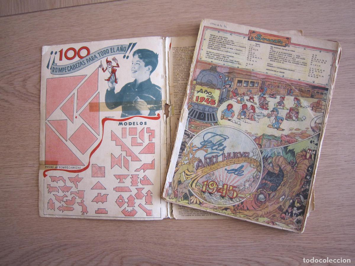 Tebeos: C&Oacute;MIC - CHICOS ALMANAQUE - 1945 - Foto 3