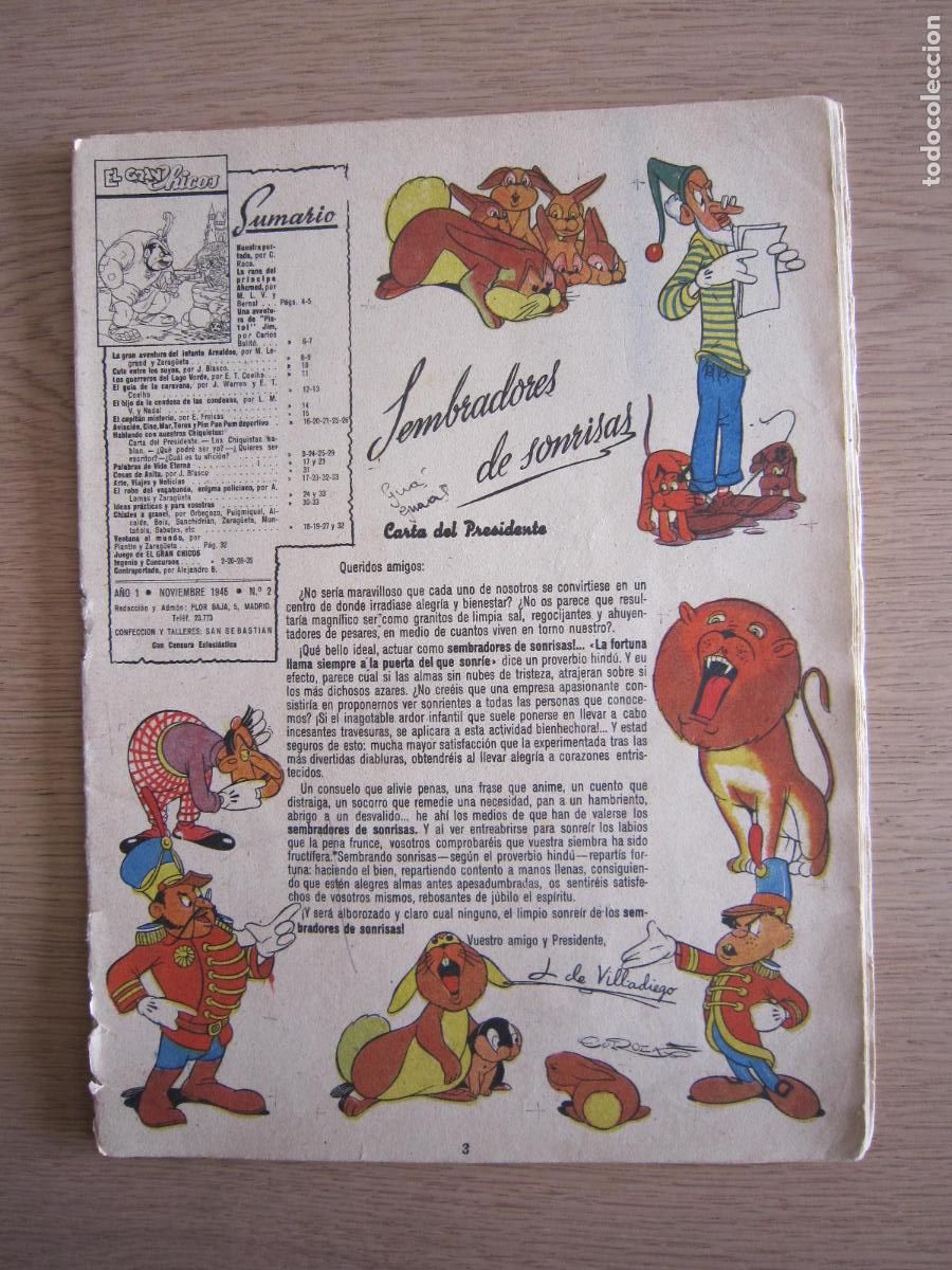 Tebeos: C&Oacute;MIC - EL GRAN CHICOS N&ordm; 2 - 1945 - Foto 1