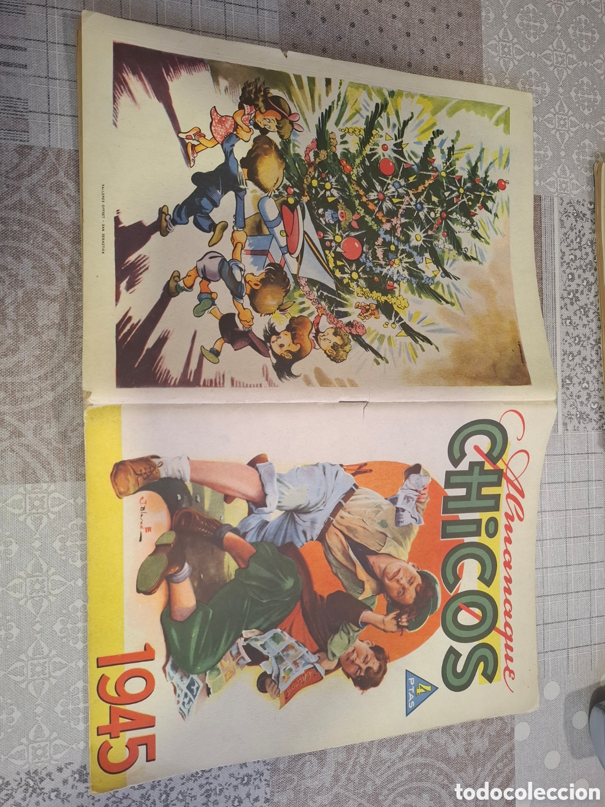 Tebeos: Almanaque de Chicos para 1945, muy nuevo - Foto 2