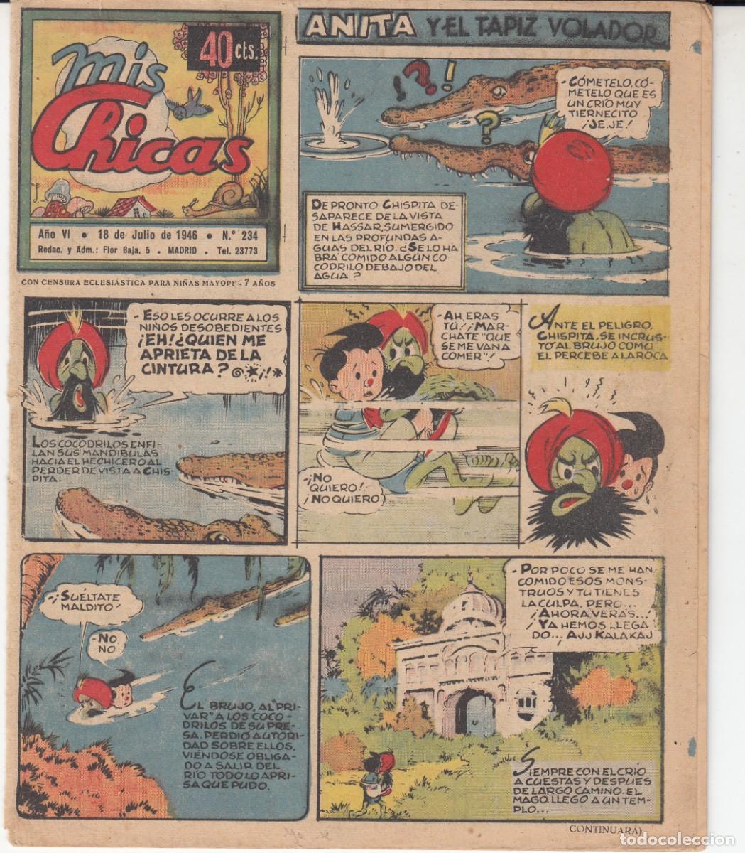 Tebeos: 1946 NUM. 234 MIS CHICAS 40 CTMOS --SOLICITE LOS QUE LE FALTEN DE LOS A&Ntilde;OS 1946 A 1949 --