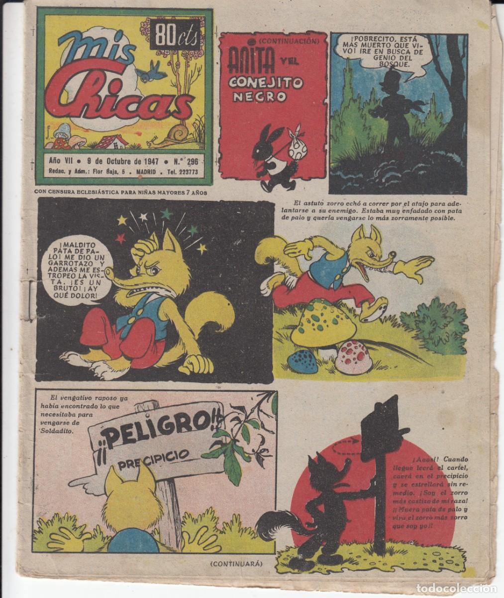 Tebeos: 1947 NUM. 296 MIS CHICAS 80 CTMOS --SOLICITE LOS QUE LE FALTEN DE LOS A&Ntilde;OS 1946 A 1949 --