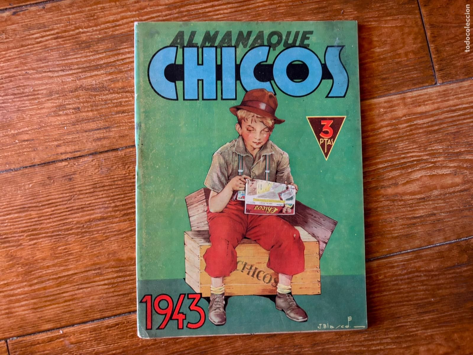 Tebeos: CHICOS ALMANAQUE PARA 1943 EDITA CONSUELO GIL