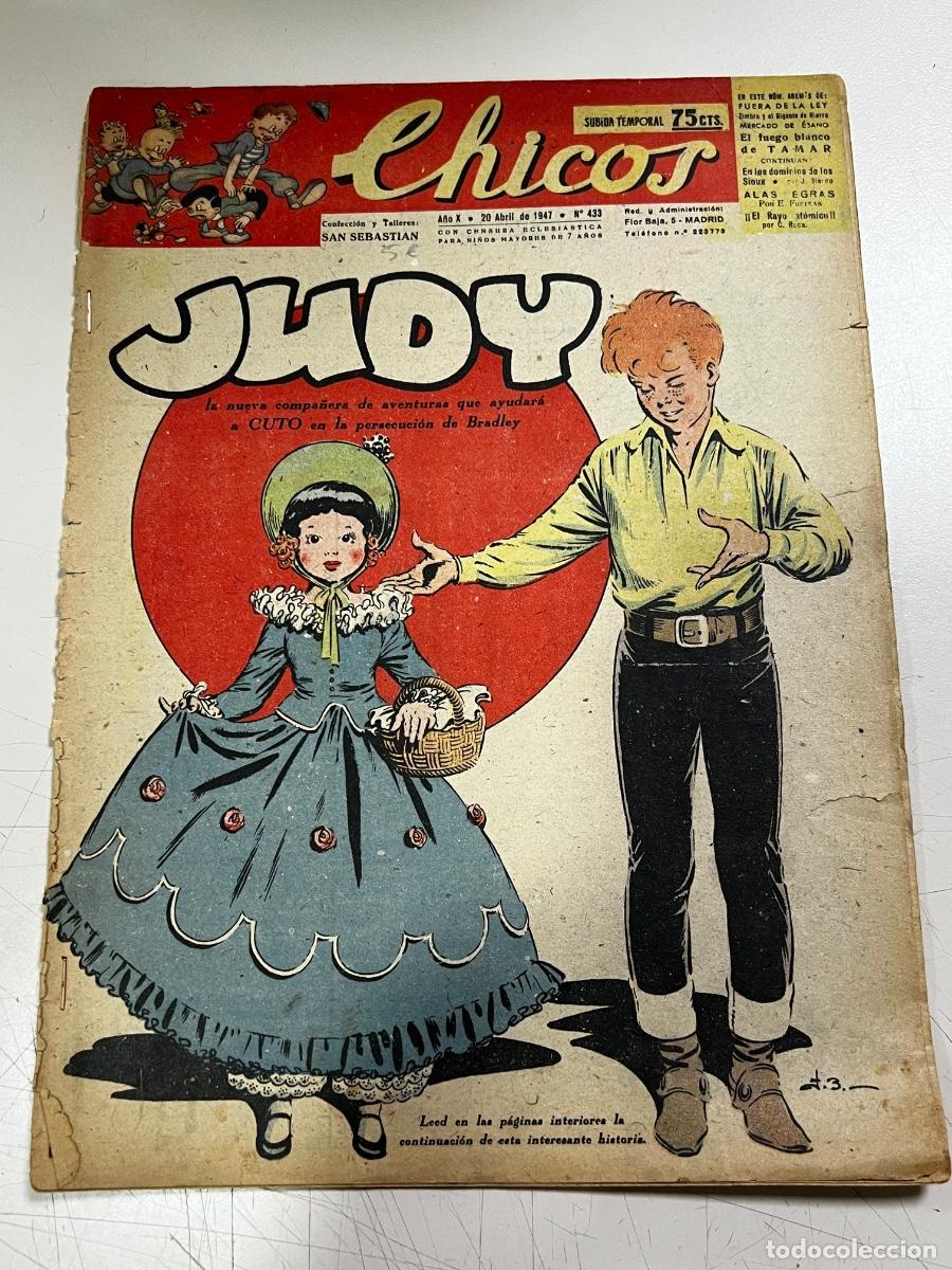 Tebeos: CHICOS. A&Ntilde;O X. N&deg; 433. 20 ABRIL DE 1947. JUDY.
