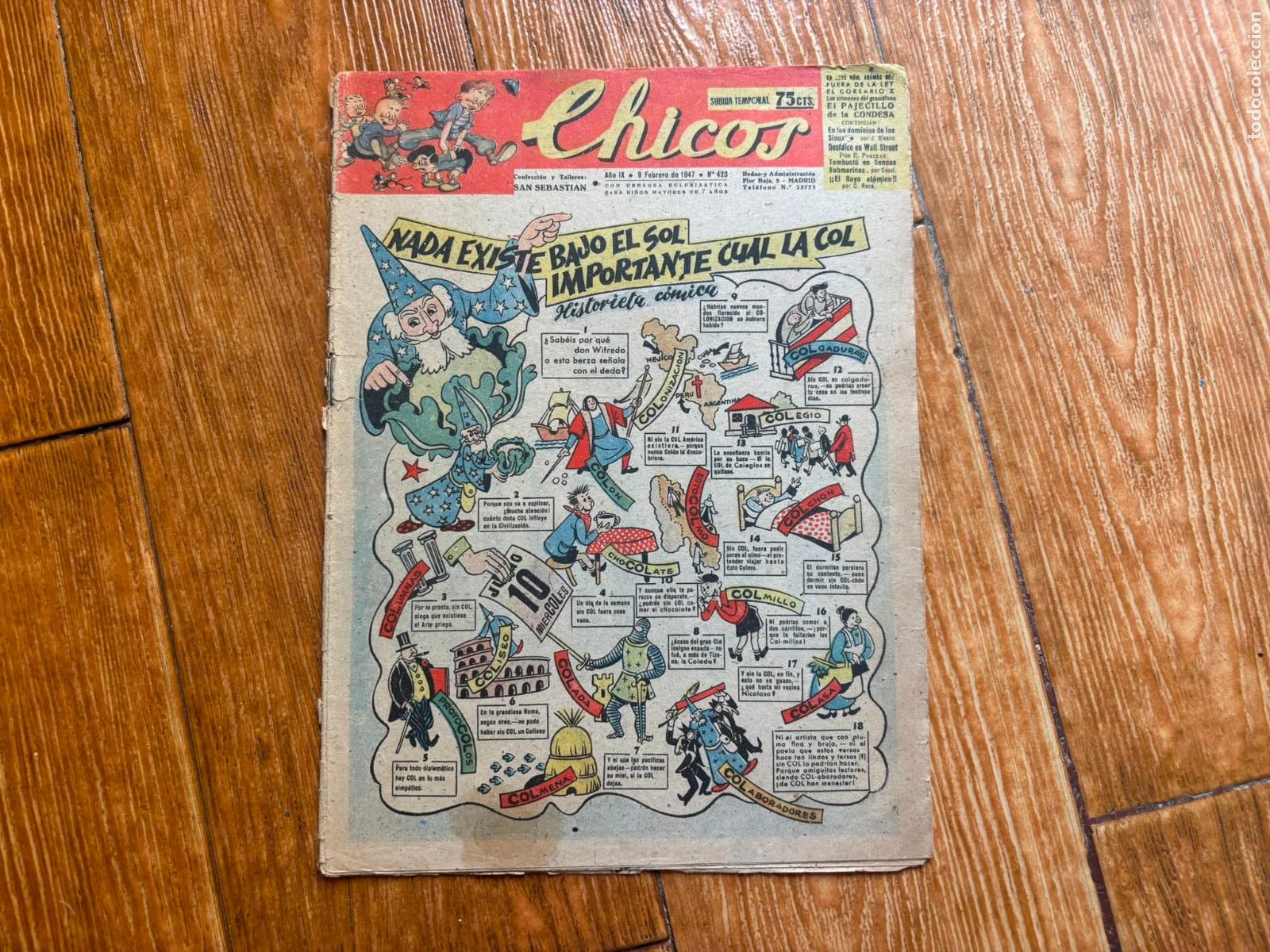 Tebeos: CHICOS ORIGINAL N&ordm; 423 EDITORIAL CONSUELO GIL
