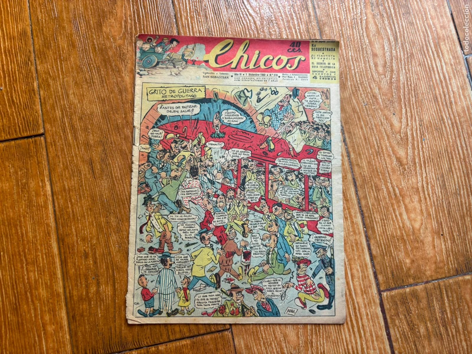 Tebeos: CHICOS ORIGINAL N&ordm; 278 EDITORIAL CONSUELO GIL