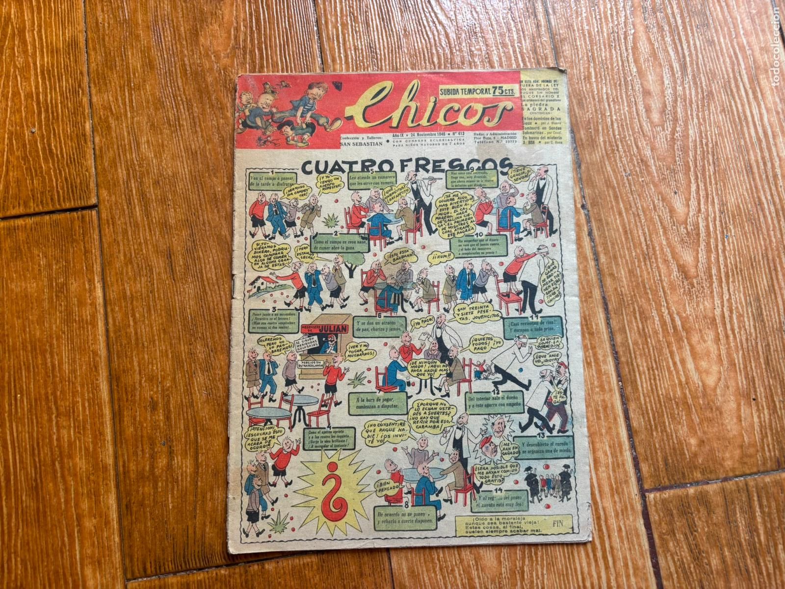 Tebeos: CHICOS ORIGINAL N&ordm; 413 EDITORIAL CONSUELO GIL