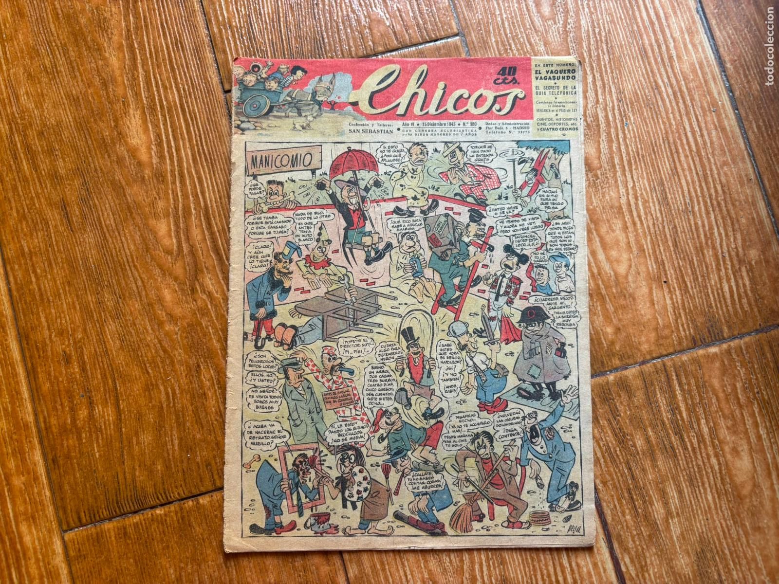 Tebeos: CHICOS ORIGINAL N&ordm; 280 EDITORIAL CONSUELO GIL