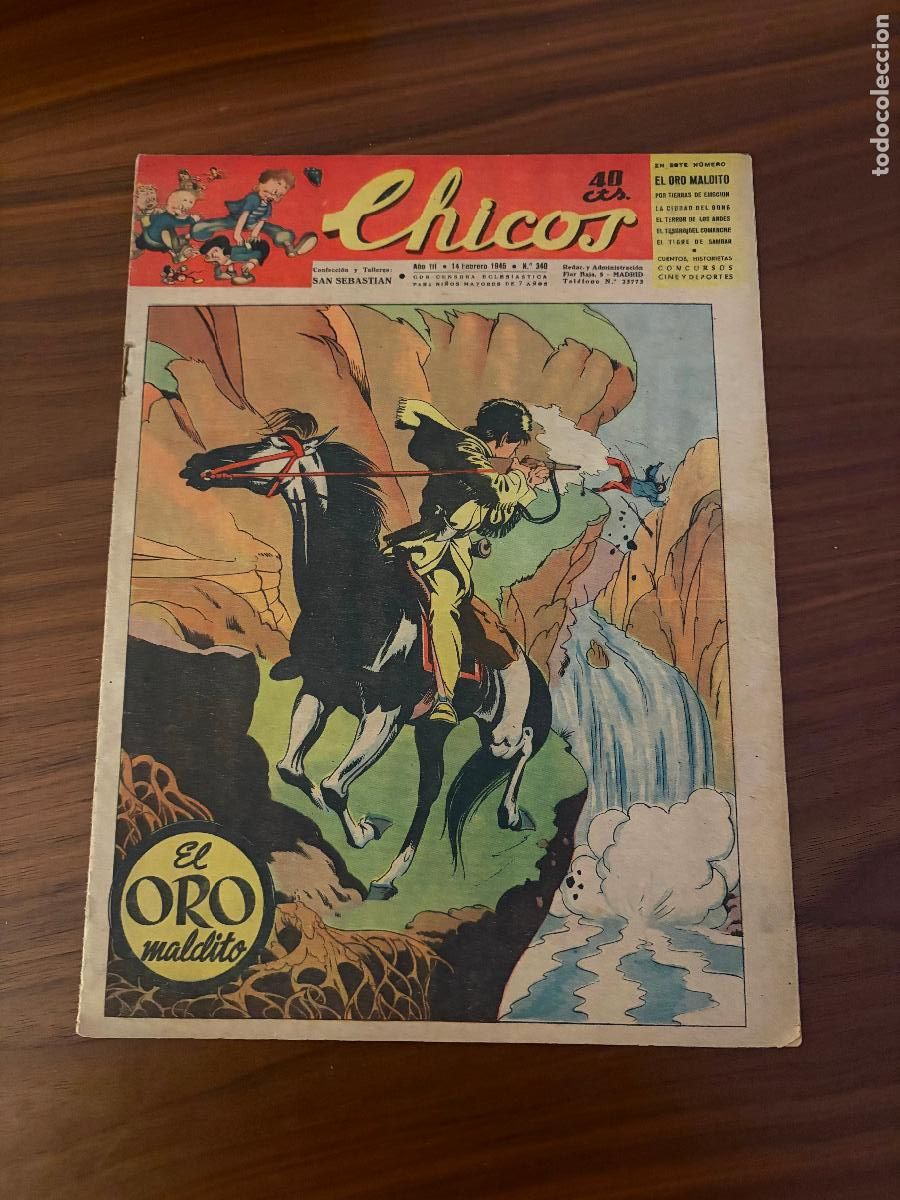 Livros de Banda Desenhada: CHICOS N&ordm; 340 , EDITORIAL CONSUELO GIL