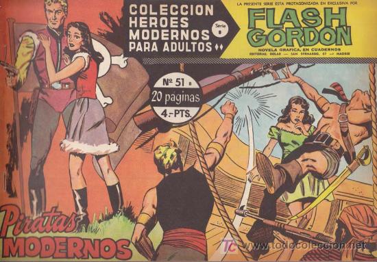 Tebeos: FLASH GORDON, Serie B, n&ordm; 51: Piratas modernos - Foto 1
