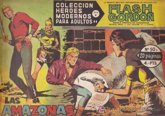 Tebeos: FLASH GORDON, Serie B, n&ordm; 50: Las amazonas - Foto 1